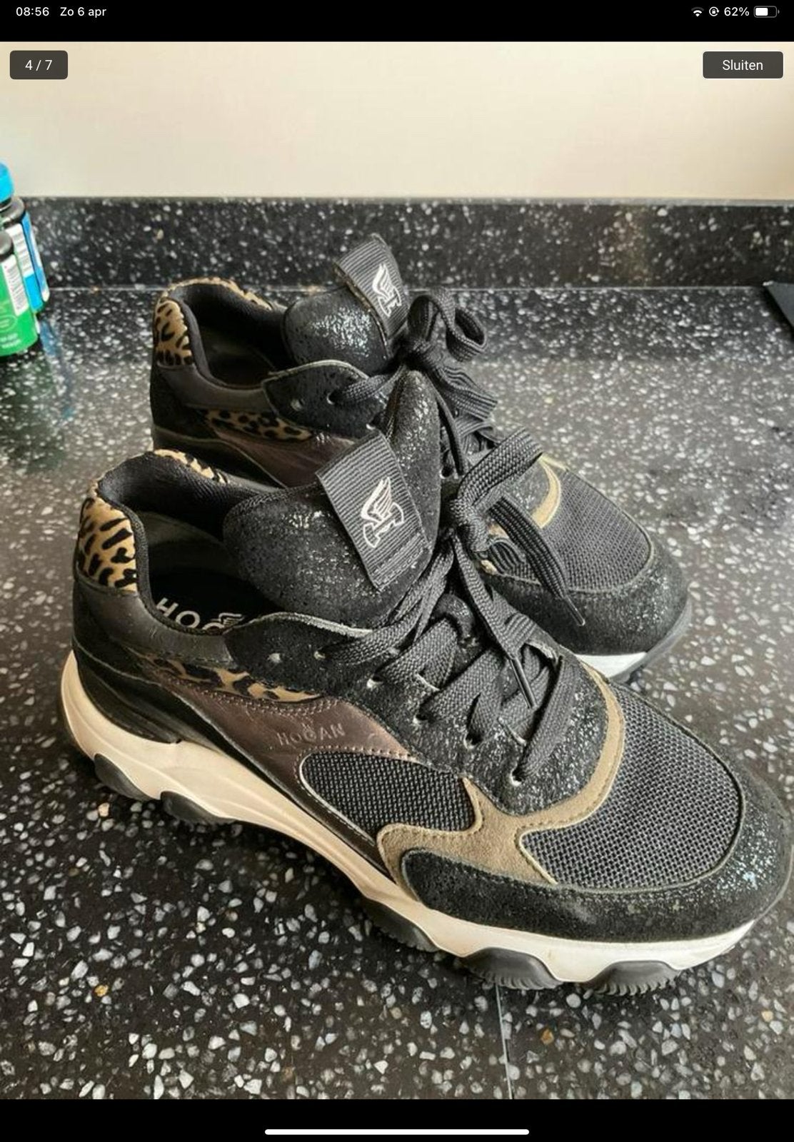 Merk Hogan, Kleding | Dames, Schoenen, Ophalen of Verzenden, Gedragen, Zwart, Sneakers of Gympen