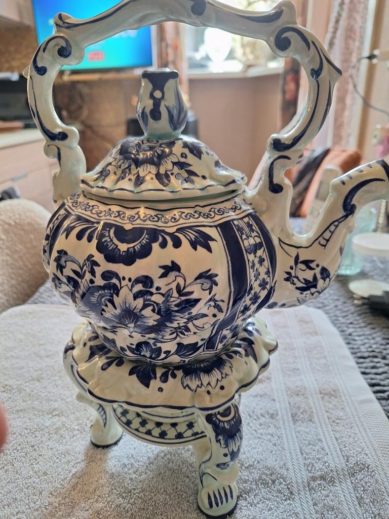 Antieke Boch theeset "Amsterdam" met theelicht, Ophalen of Verzenden