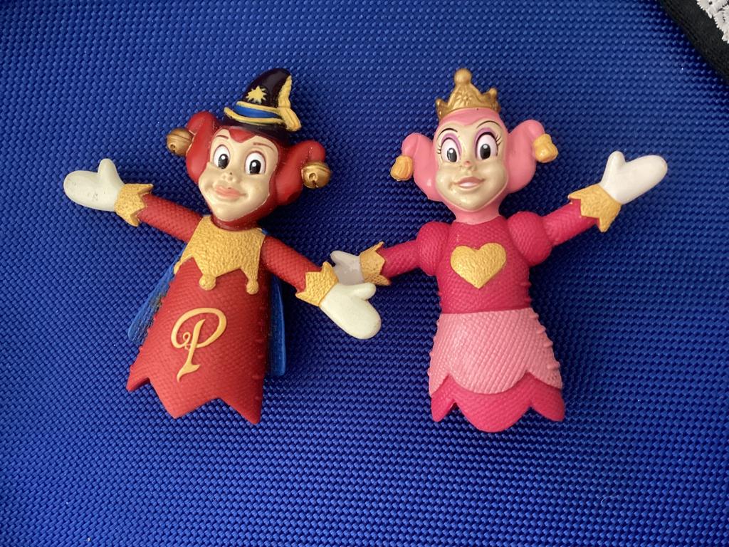 Pardoes pardijntje vingerpoppetje / 2x hoog 7 cm, Ophalen of Verzenden, Zo goed als nieuw, Beeldje of Poppetje