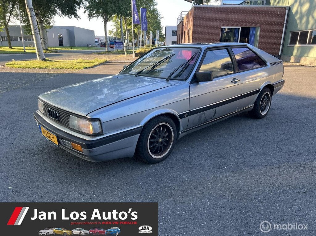 Audi Coupé 2.0 GT * 5 cilinder * schuurvondst, Auto's, Oldtimers, Particulier, Te koop, Lichtmetalen velgen, Metallic lak, Open dak