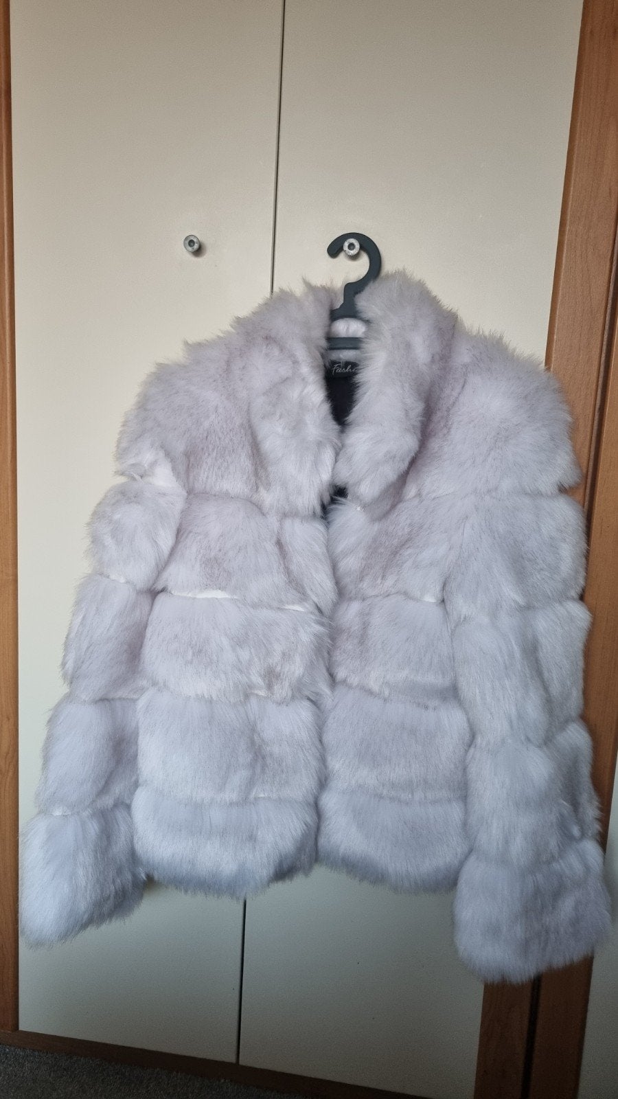 Witte faux fur jas van Fashion, maat M, Maat 38/40 (M), Fashion, Wit, Ophalen of Verzenden