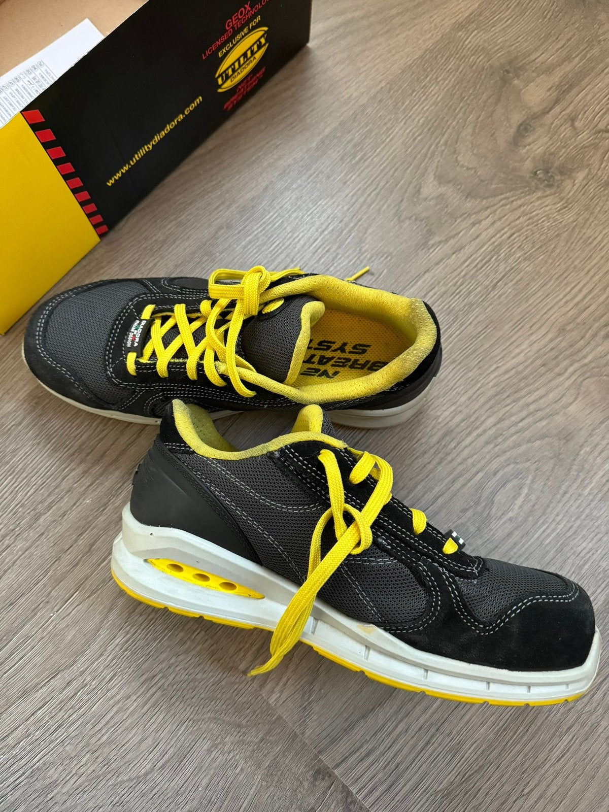 Diadora Run Net Airbox Low veiligheidsschoen maat 39, Ophalen, Zo goed als nieuw, Zwart, Werkschoenen