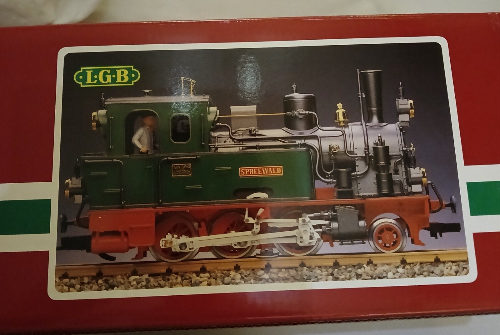 LGB Spreewald stoomlocomotief BR 995633, G, analoog NIEUWE, Nieuw, Ophalen of Verzenden, LGB, Analoog
