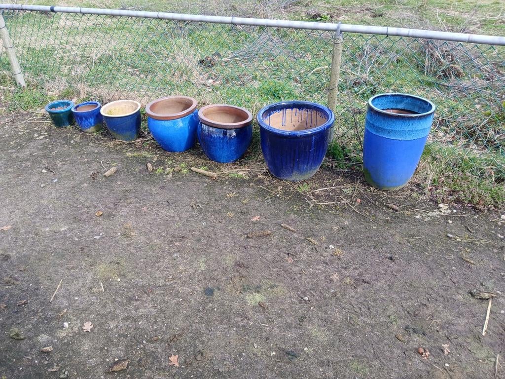 bloempotten (glazuur), Ophalen, Gebruikt