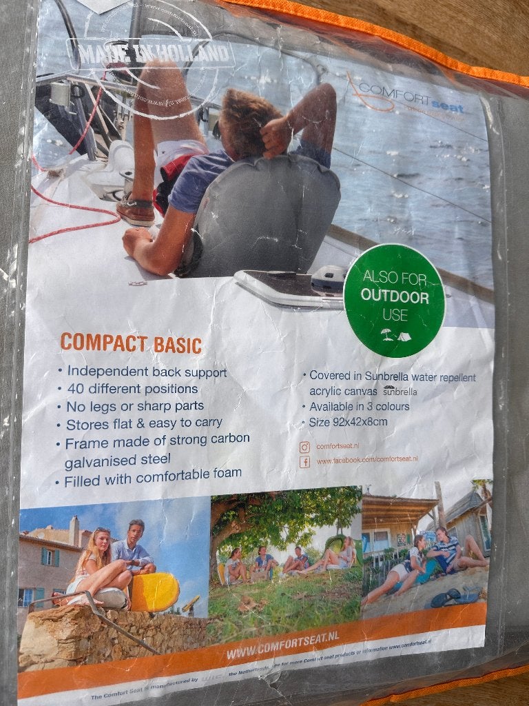 comfort seat compact basic grijs, Ophalen, Zo goed als nieuw, Campingstoel