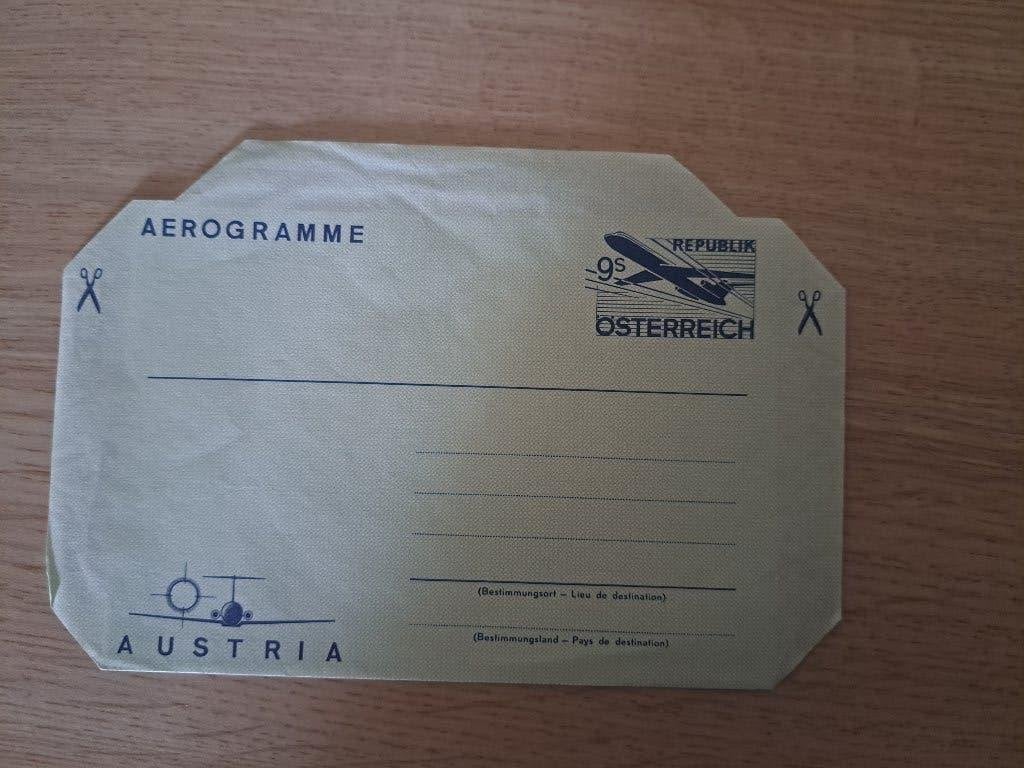 Aerogram Oostenrijk, Ophalen of Verzenden, Envelop