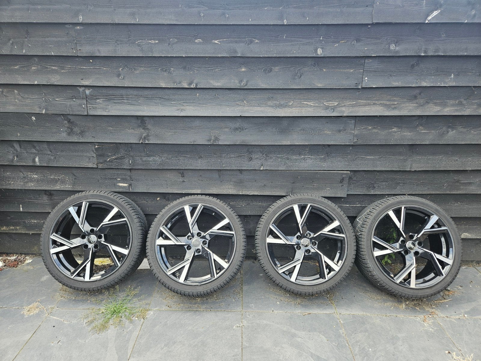 19 inch Audi velgen + Michelin Alpin winterbanden 245/35 R19, 245 mm, Banden en Velgen, Winterbanden, Ophalen
