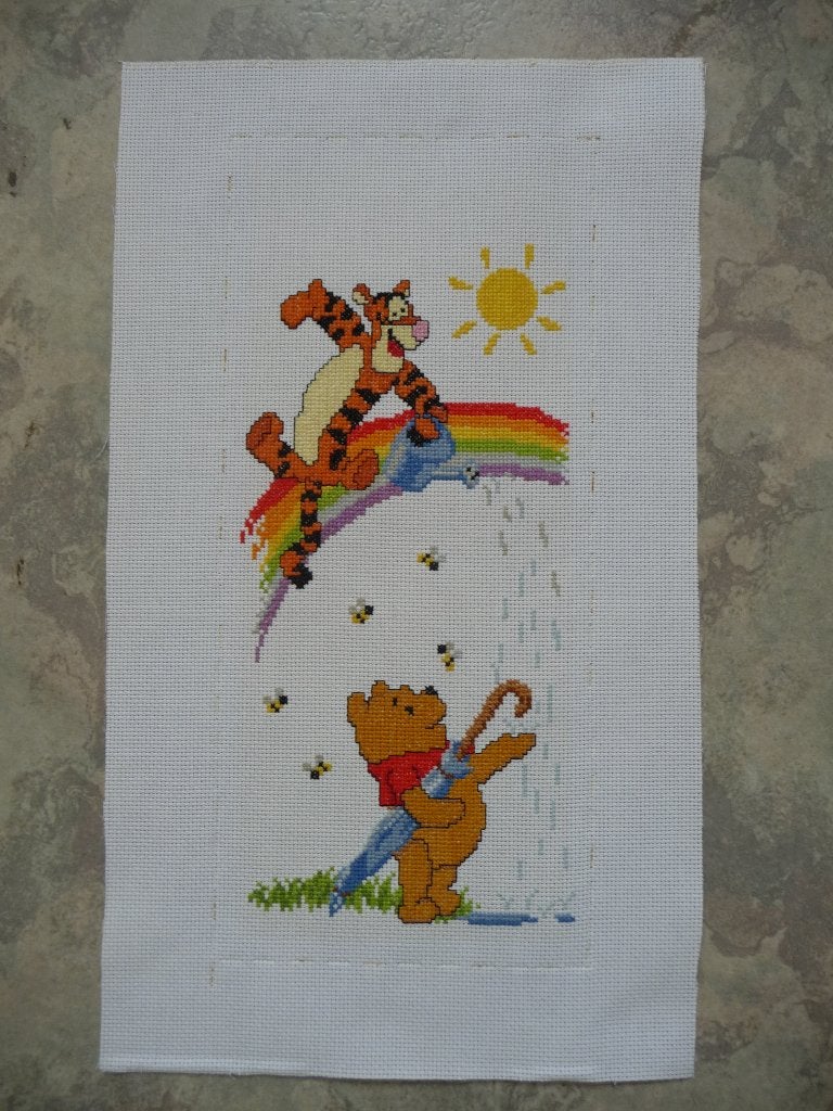 Borduurwerk "Winnie the Pooh", Ophalen of Verzenden, Zo goed als nieuw, Handborduren, Onderdeel of Toebehoren