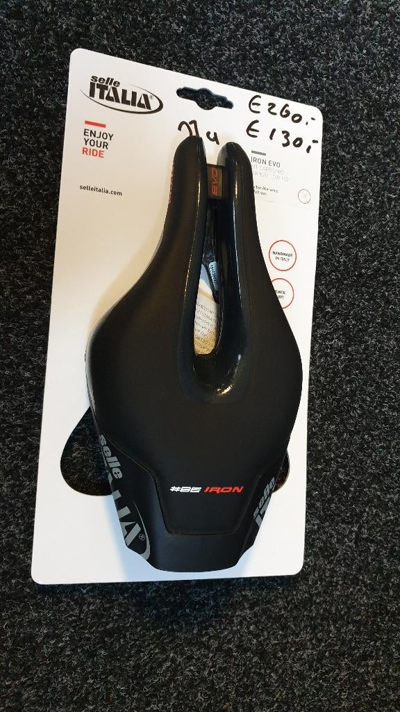 Selle Italia Iron Evo Kit Carbonio Superflow Zadel TT Nieuw!, Fietsen en Brommers, Fietsonderdelen, Ophalen, Nieuw, Zadel, Carbon