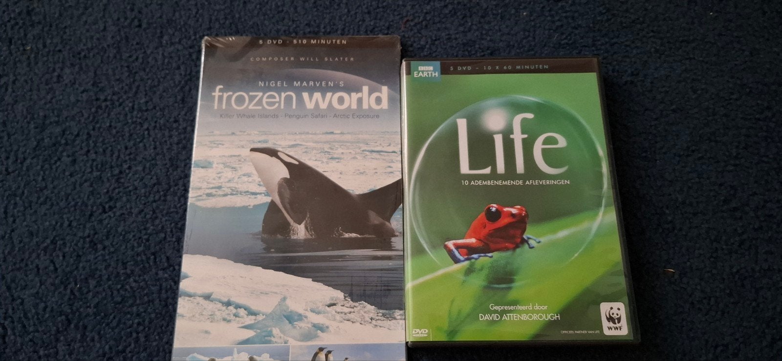 BBC Earth: Life & Frozen World DVD Boxsets (Nieuw), Engels, Alle leeftijden, Nederlands, Natuur
