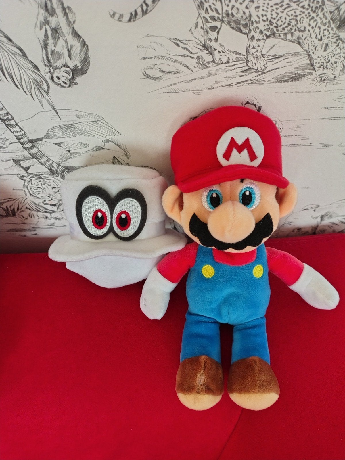 Zeldzame Mario en Cappy knuffels - Super Mario Odyssey, Overige typen, Ophalen of Verzenden, Zo goed als nieuw, Nintendo
