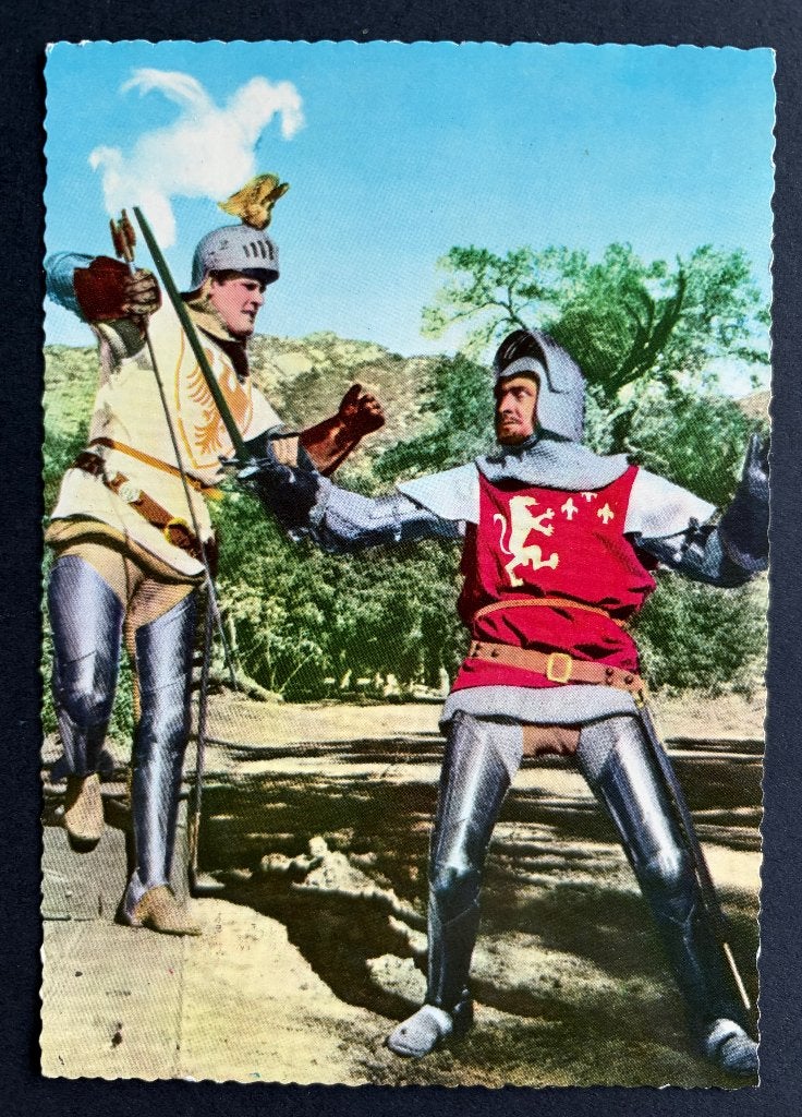 Ansichtkaart Roger Moore als Ivanhoe en Sir Maurice/Dawson, Ophalen of Verzenden, 1960 tot 1980, Ongelopen, Sterren en Beroemdheden