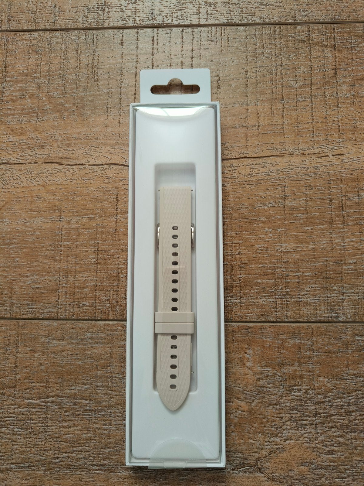 OnePlus Watch strap 18mm - Lichtgrijs/Crème - Nieuw, Oneplus, Bandje, Watch 3 43mm, Nieuw