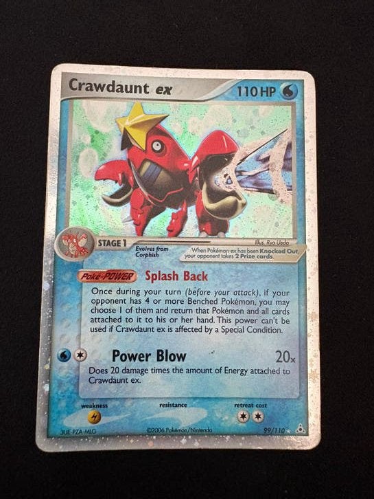 Crawdaunt ex #HP99, Ophalen, Gebruikt, Losse kaart, Foil