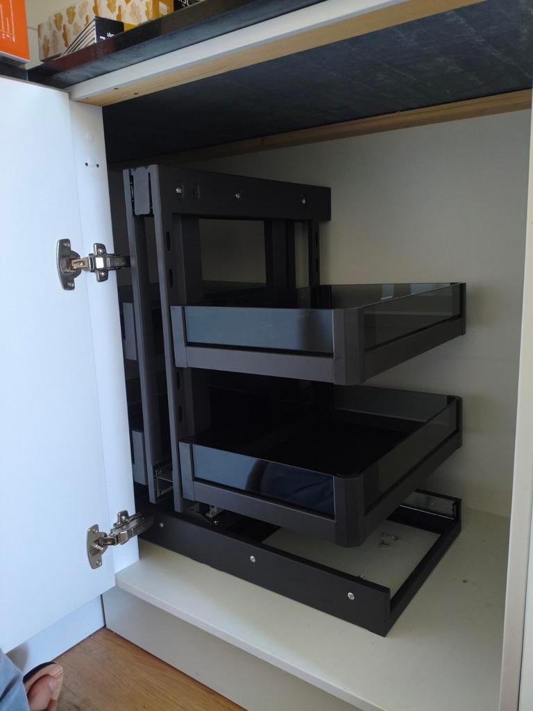 Vierkant Carousel gloed nieuw, Huis en Inrichting, Keuken | Keukenelementen, Ophalen, 100 tot 150 cm, Nieuw, Grijs