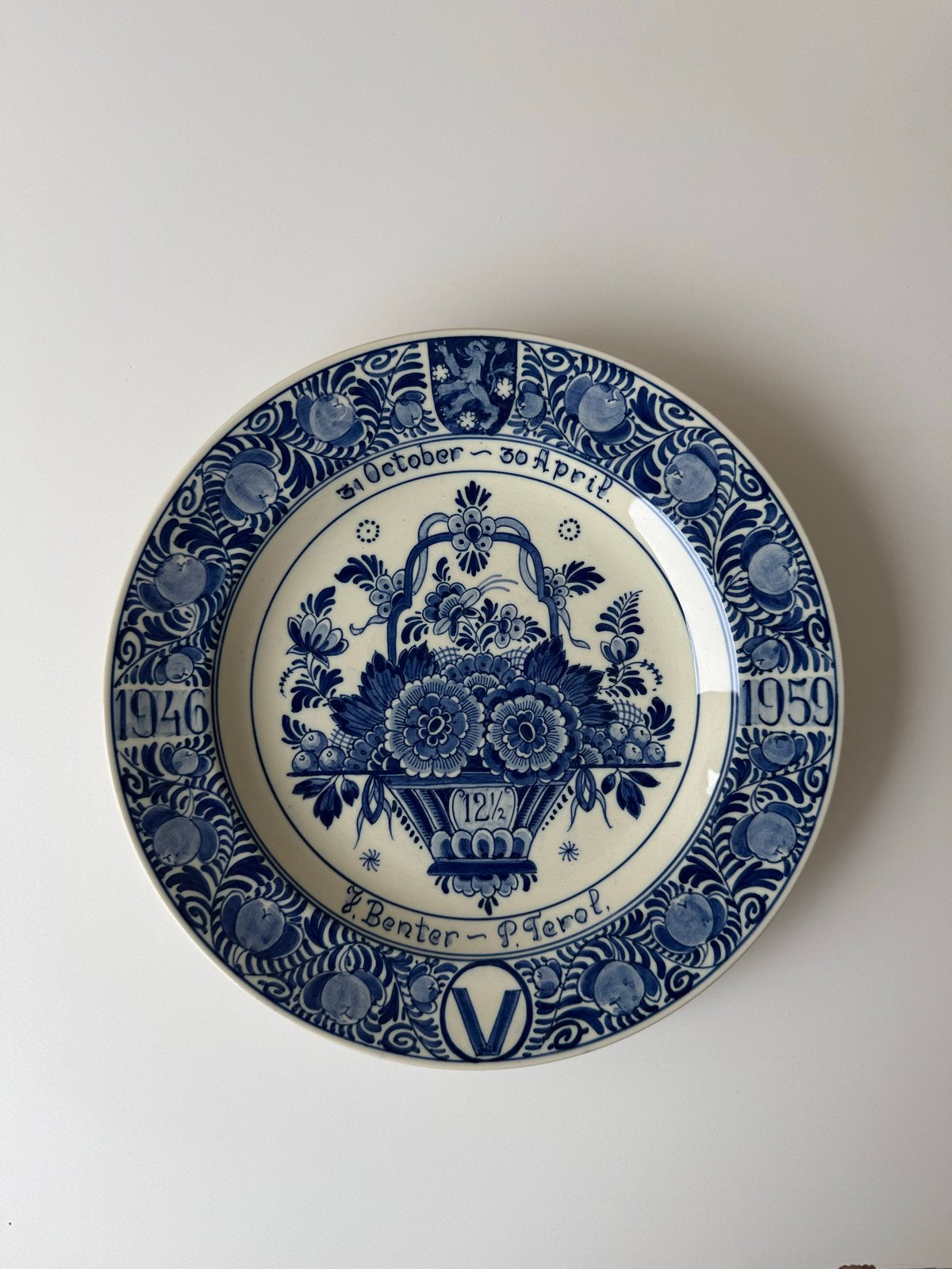 Zeldzaam Vredestein herdenkingsbord RAM Arnhem, Antiek en Kunst, Ophalen of Verzenden