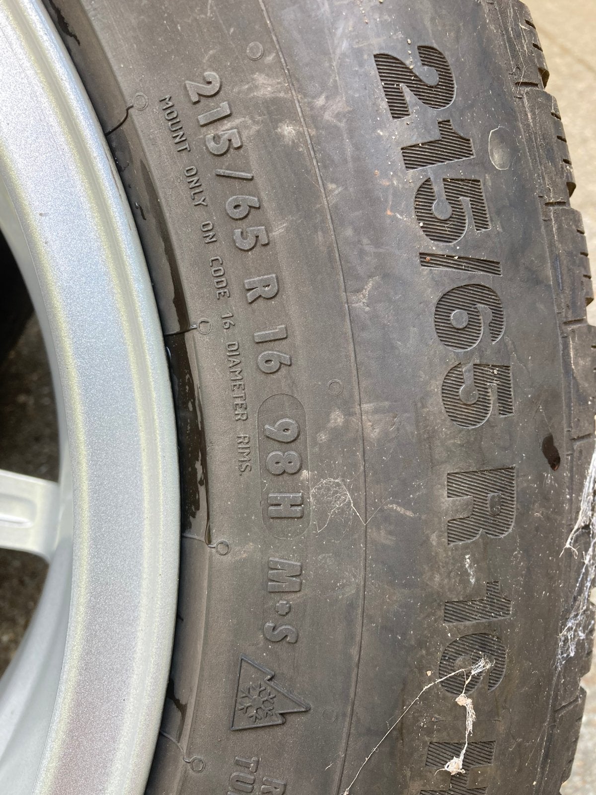Set van 4 autovelgen - 16” et45 - 5x114,3, Ophalen, 16 inch, Winterbanden