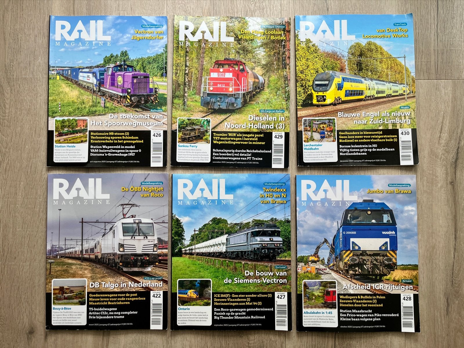 Rail Magazine 422, 426, 427, 428, 429, 430, Ophalen of Verzenden, Gelezen, Overige typen