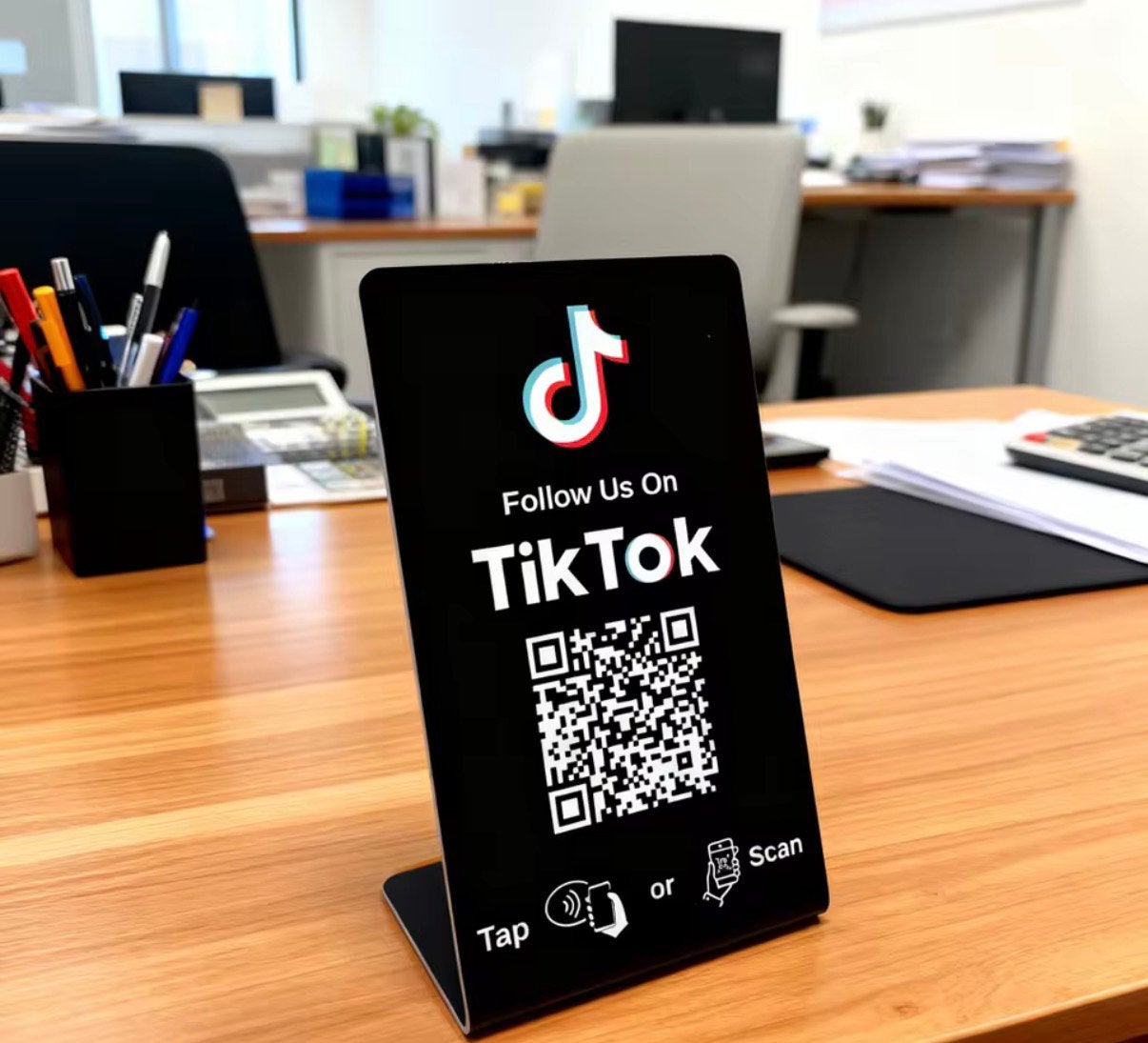 TikTok NFC stand, Verzenden, Zo goed als nieuw, Auto