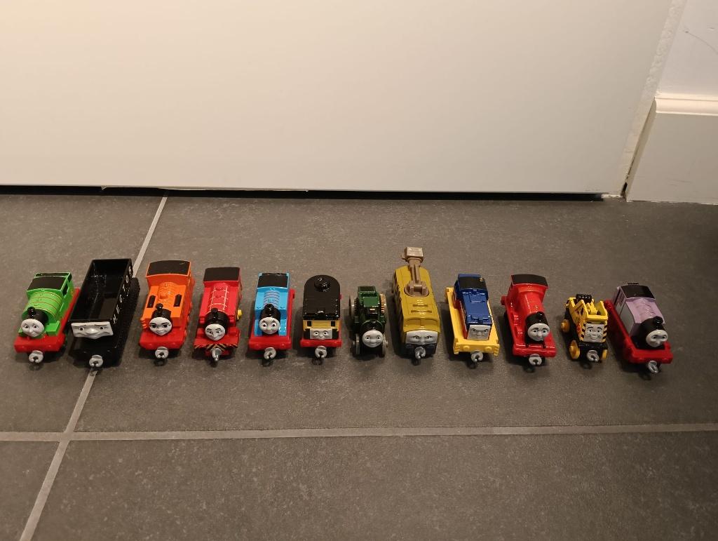 Thomas de trein collectie 12 origineel metalen treintjes, Ophalen of Verzenden, Gebruikt