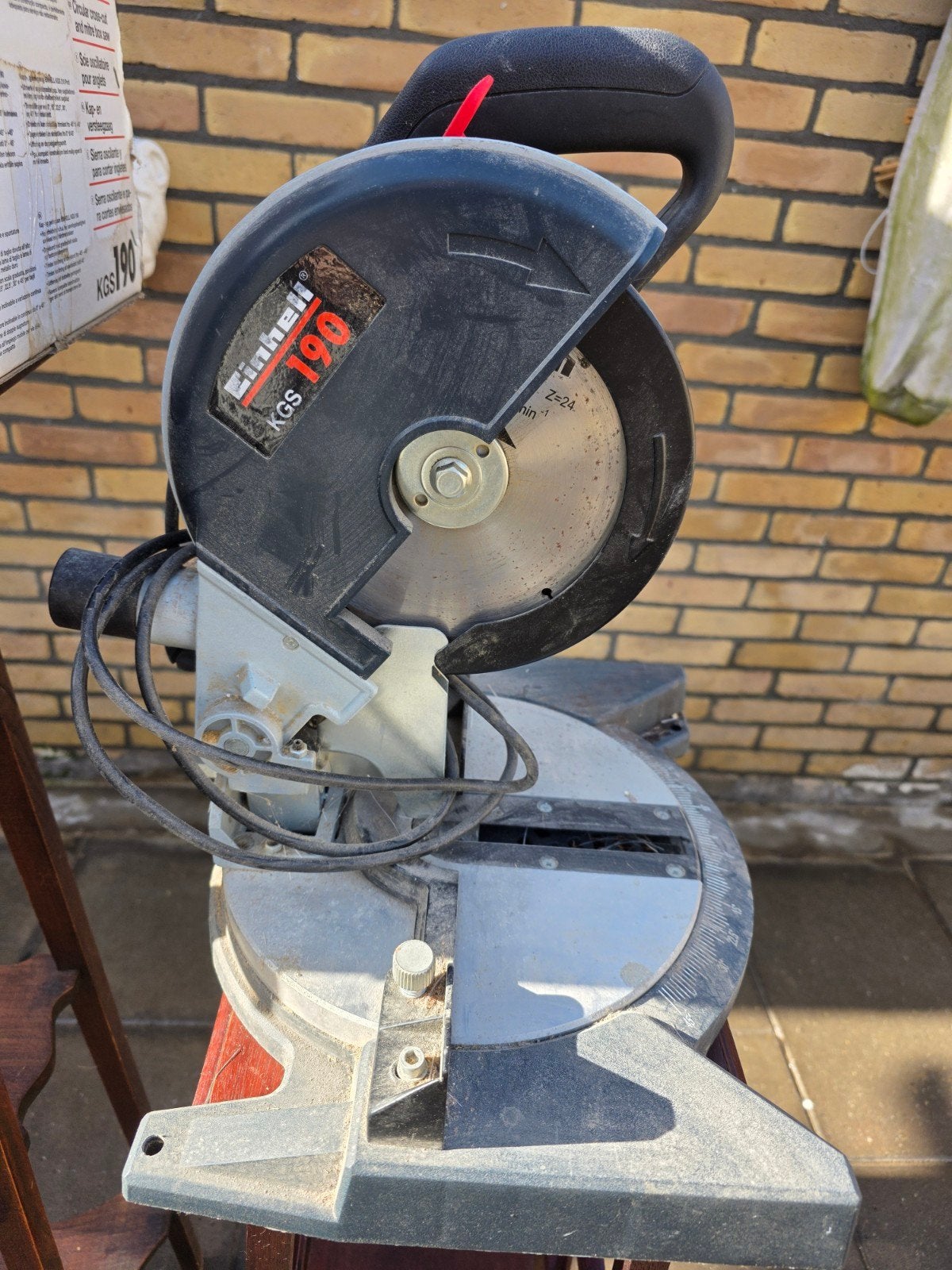 Einhell kgs 190 afkortzaag, Doe-het-zelf en Verbouw, Gereedschap | Zaagmachines, Gebruikt, Afkortzaag, 1200 watt of meer, 30 tot 70 mm