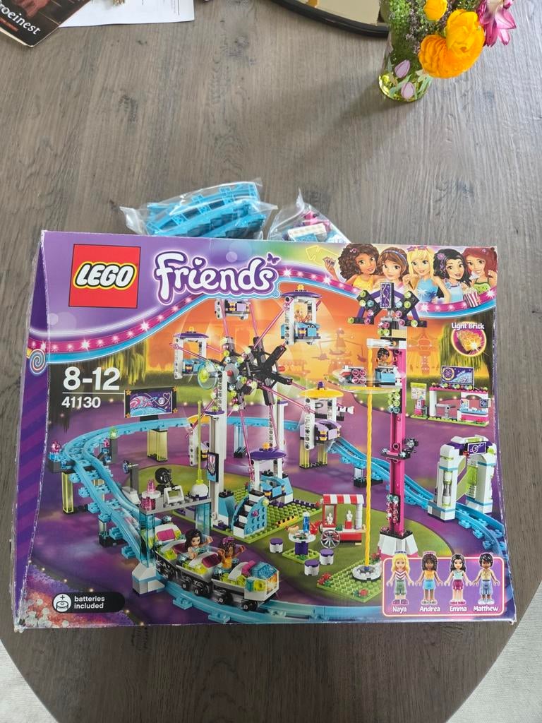 Lego Friends 41130 Achtbaan in het pretpark, Lego, Friends, Ophalen of Verzenden, Zo goed als nieuw