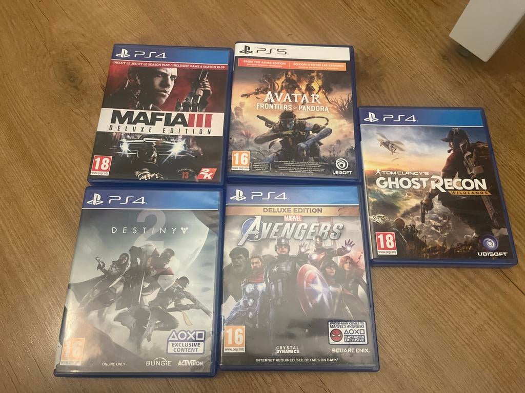 Meerdere PlayStation games, Spelcomputers en Games, Gebruikt, Vanaf 18 jaar, Overige genres, 1 speler