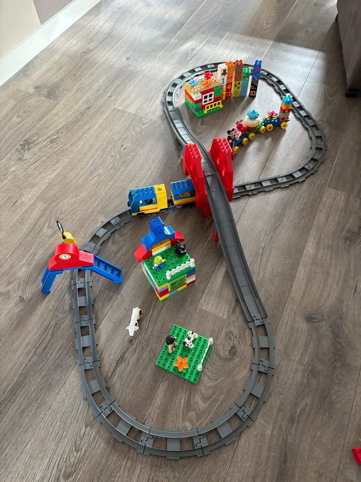 Grote LEGO DUPLO Treinset met Disney Trein en Extra's, Ophalen, Zo goed als nieuw