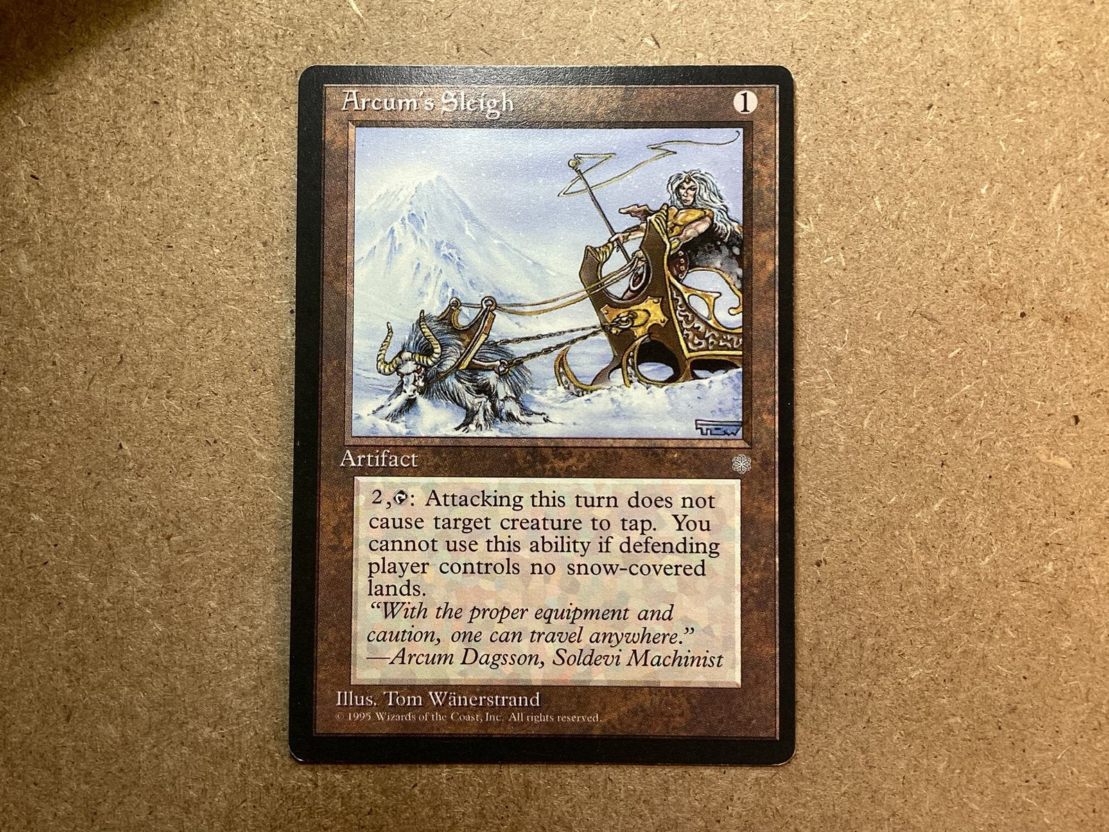 1x Arcum’s Sleigh (Near Mint), Ophalen of Verzenden, Zo goed als nieuw, Losse kaart