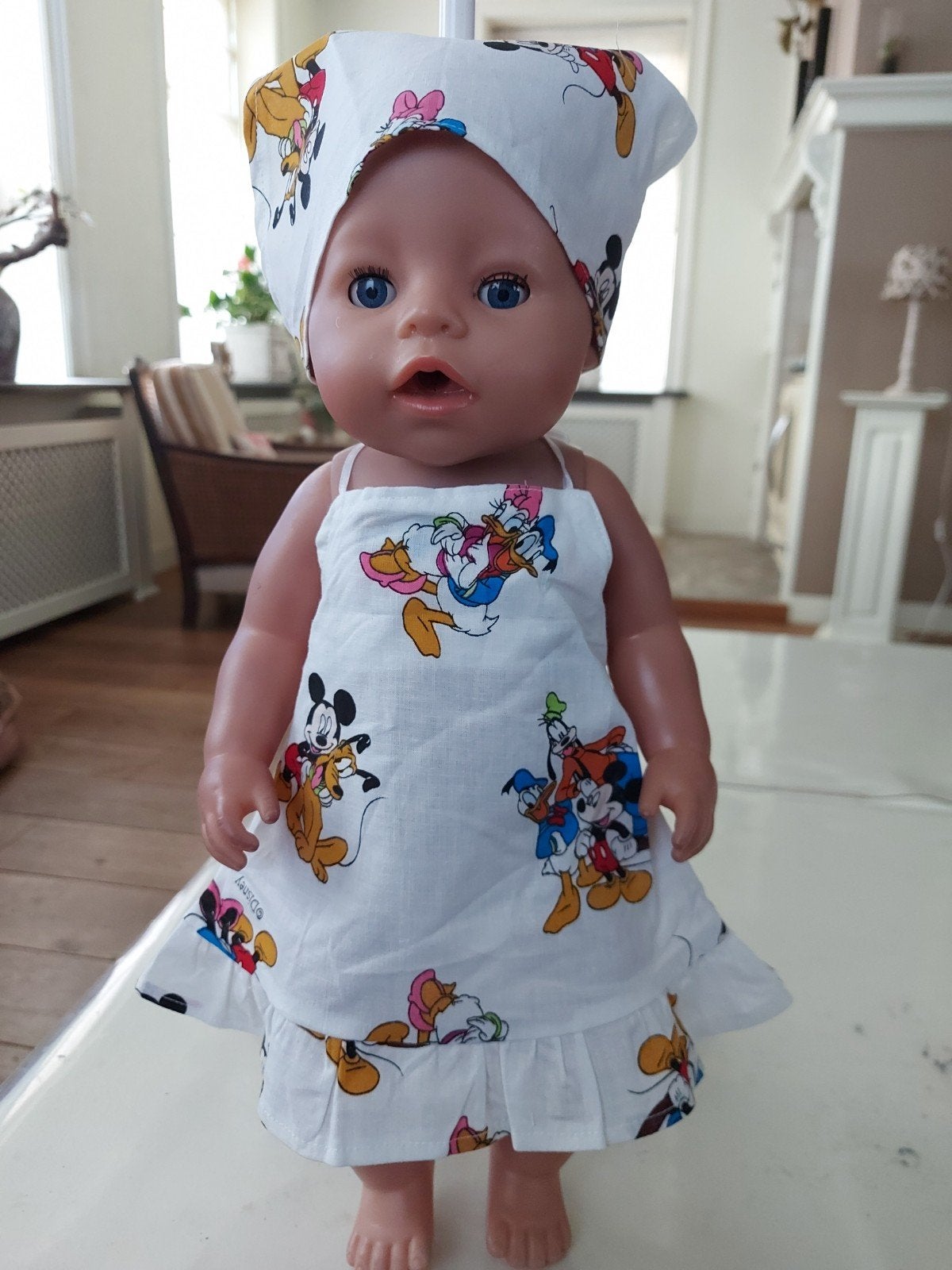 Zomer set Mickey mouse Donald duck baby born, Ophalen of Verzenden, Babypop