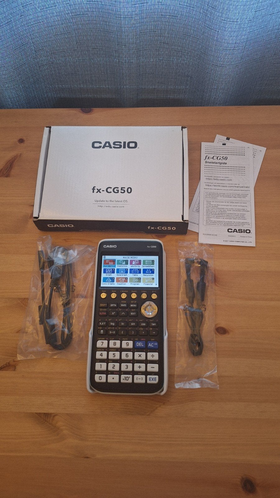 Casio fx-CG50 grafische rekenmachine, Ophalen of Verzenden, Grafische rekenmachine, Zo goed als nieuw