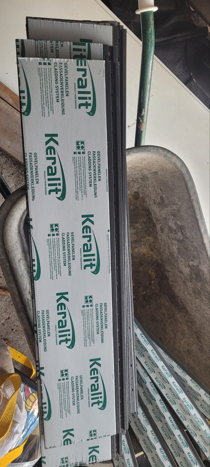 Keralit 190mm antraciet RAL 7016 reststukken, Ophalen, Nieuw
