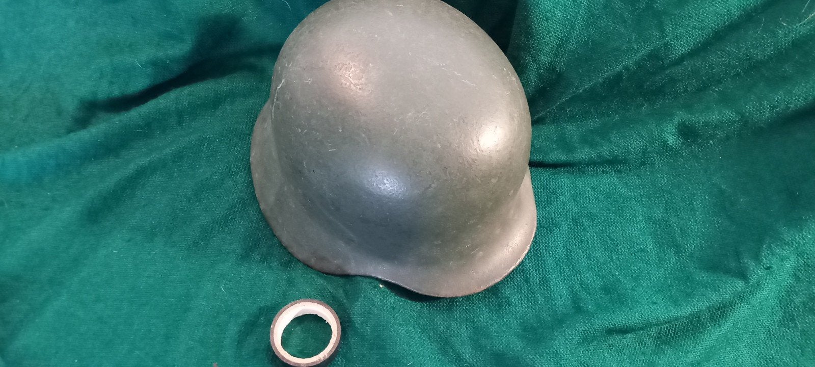 Duitse helm BGS M40/53, Ophalen of Verzenden, Duitsland, Helm of Baret