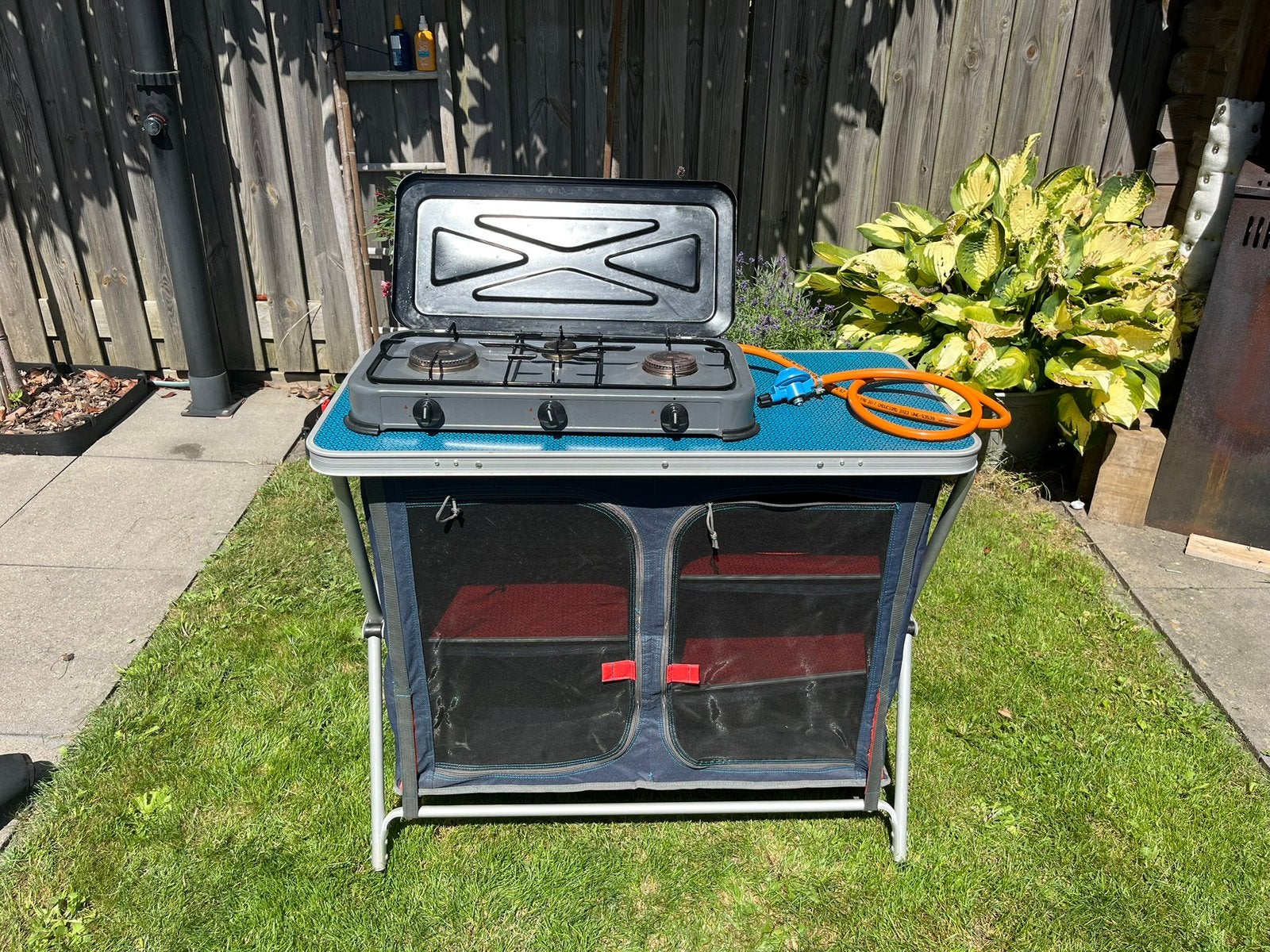 !! TOPPER !! Keukenkast met 3-pits gasfornuis, Ophalen of Verzenden, Zo goed als nieuw