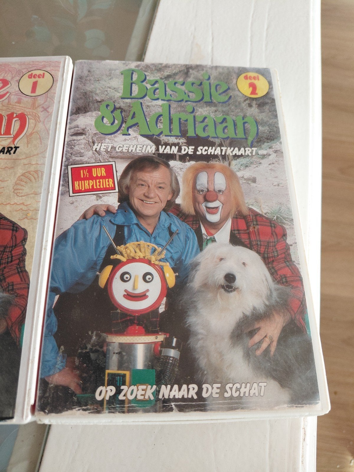 Bassie & Adriaan - Geheim van de Schatkaart (Deel 1 & 2) CNR, Cd's en Dvd's, Ophalen of Verzenden, Gebruikt, Kinderprogramma of -film