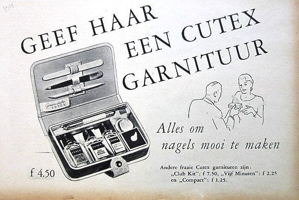 38 vintage advertenties reclames Cutex 35-76 Nagels Mascara, Verzamelen, Ophalen of Verzenden, Gebruikt, Overige typen