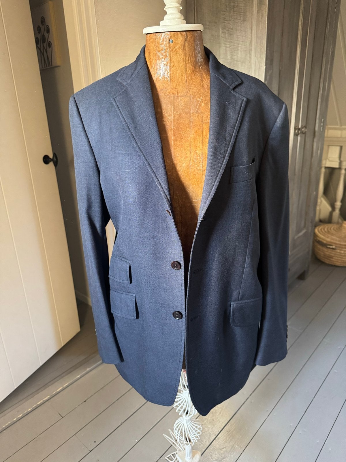 Etro Milano Heren Colbert, Ophalen of Verzenden, Zo goed als nieuw, Maat 52/54 (L), Blauw