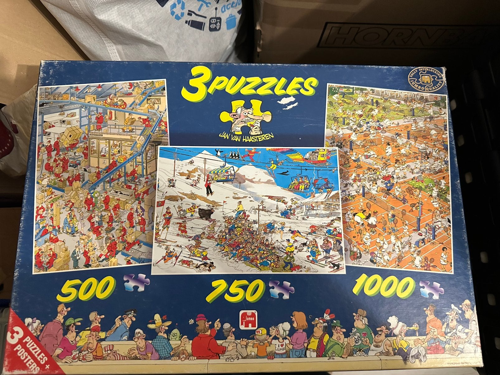Jan Haasteren puzzel (80189), Ophalen of Verzenden, 500 t/m 1500 stukjes, Gebruikt, Legpuzzel