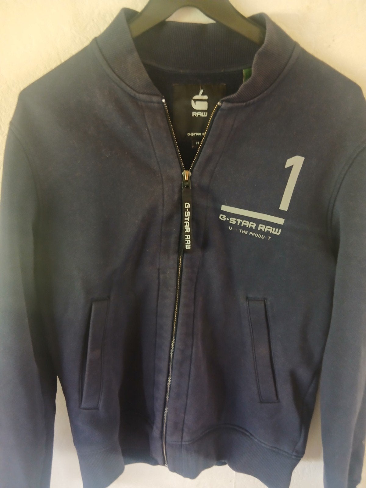 G-Star Raw Bomberjack Maat M - Donkerblauw, Ophalen of Verzenden, Gedragen, G-Star Raw