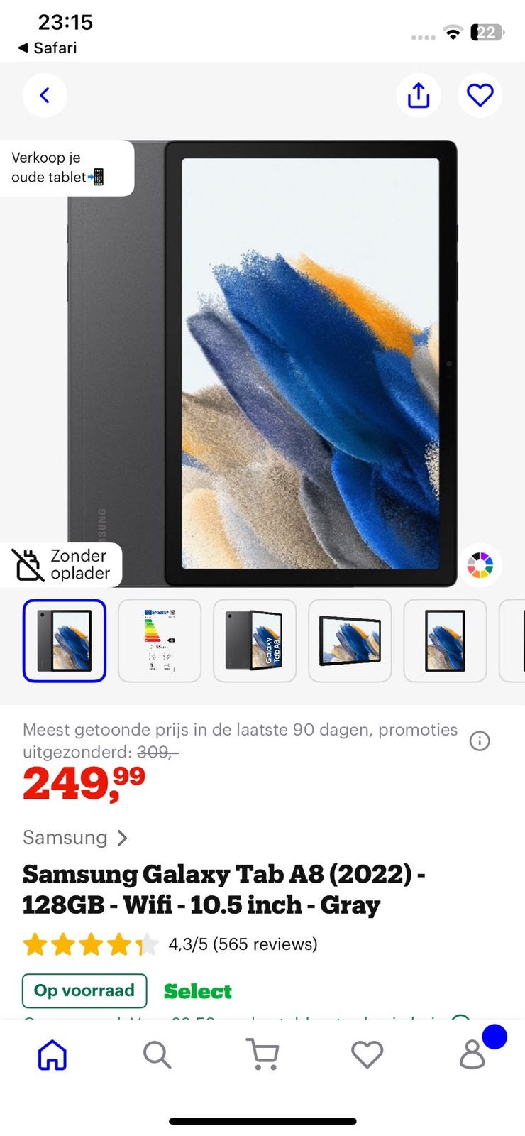 Samsung galaxy tab A8, Ophalen of Verzenden, Zo goed als nieuw, 10 inch, 32 GB