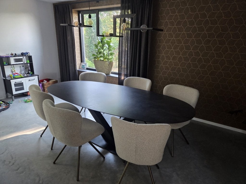Eetkamertafel - by Sumisura (ovaal), Ophalen, Gebruikt, 100 tot 150 cm, 200 cm of meer