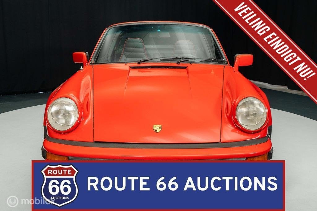 Porsche 911 Targa | 1975 | Route 66 Auctions, Auto's, Overige carrosserieën, Zwart, Bedrijf, Porsche