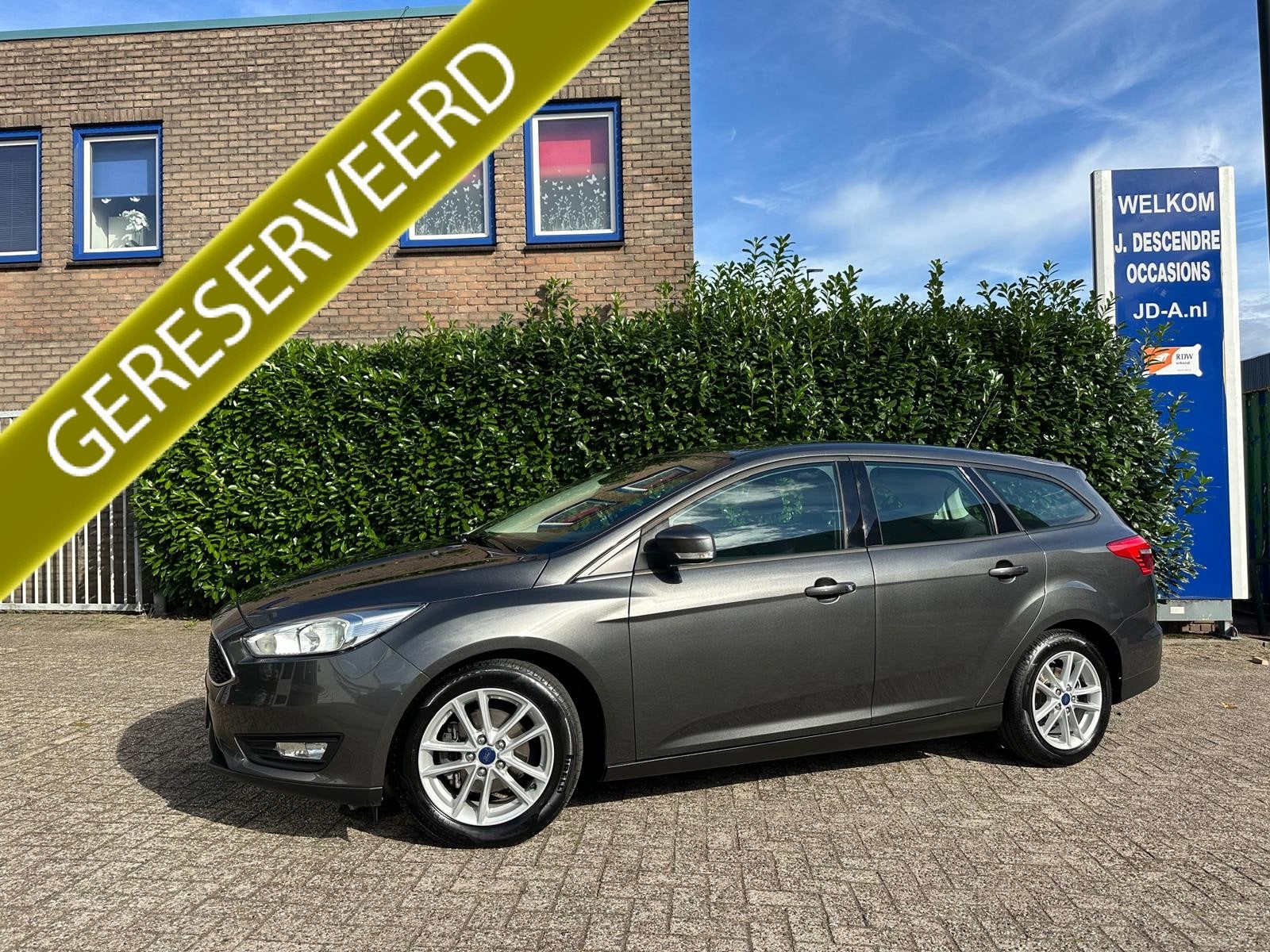 Ford FOCUS Wagon 1.0 EcoBoost Titanium Distributieriem verva, Stof, Gebruikt, Zwart, Met garantie (alle)