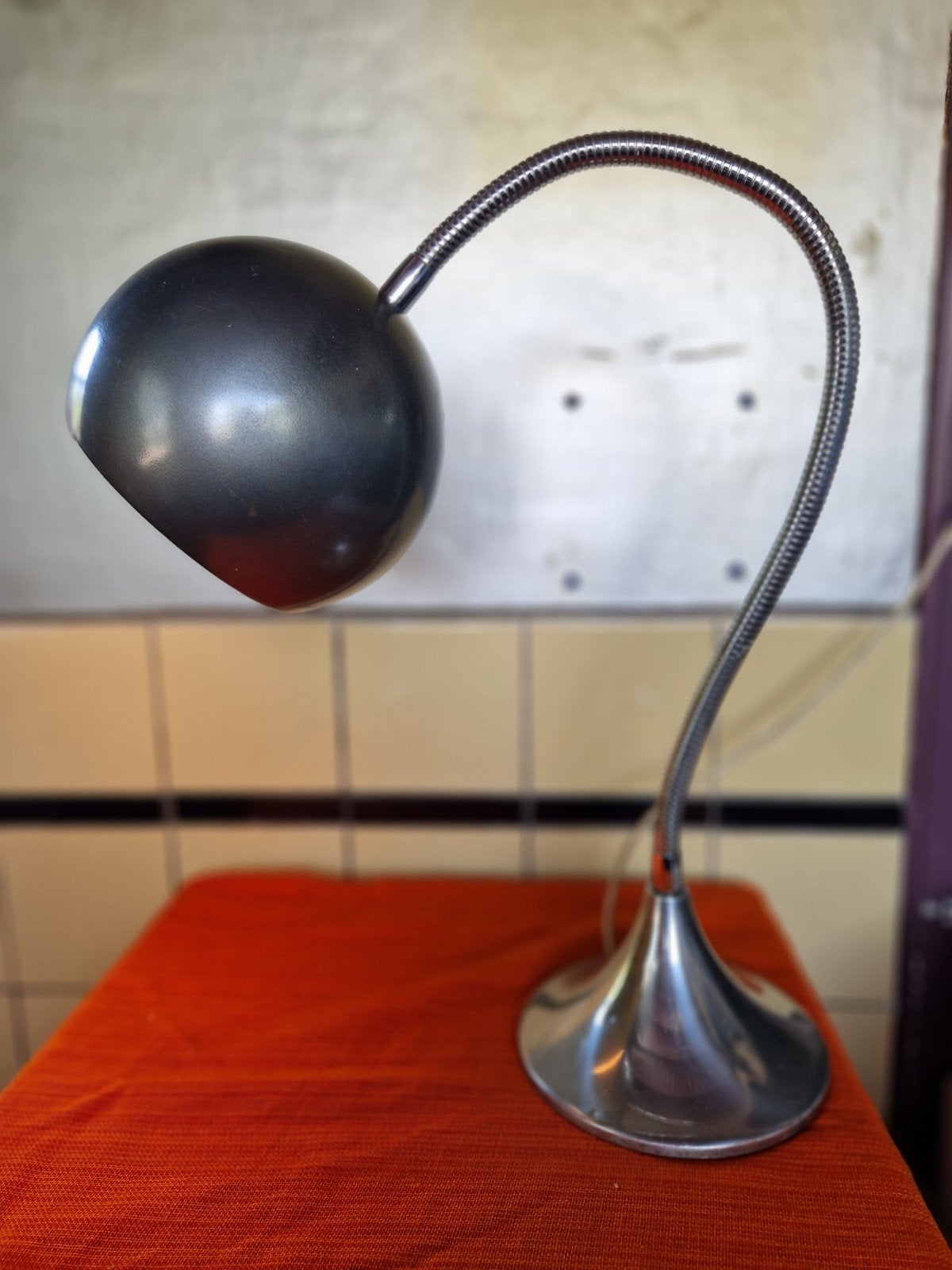 Eyeball grote vintage tafellamp jaren 70., Ophalen of Verzenden, Gebruikt