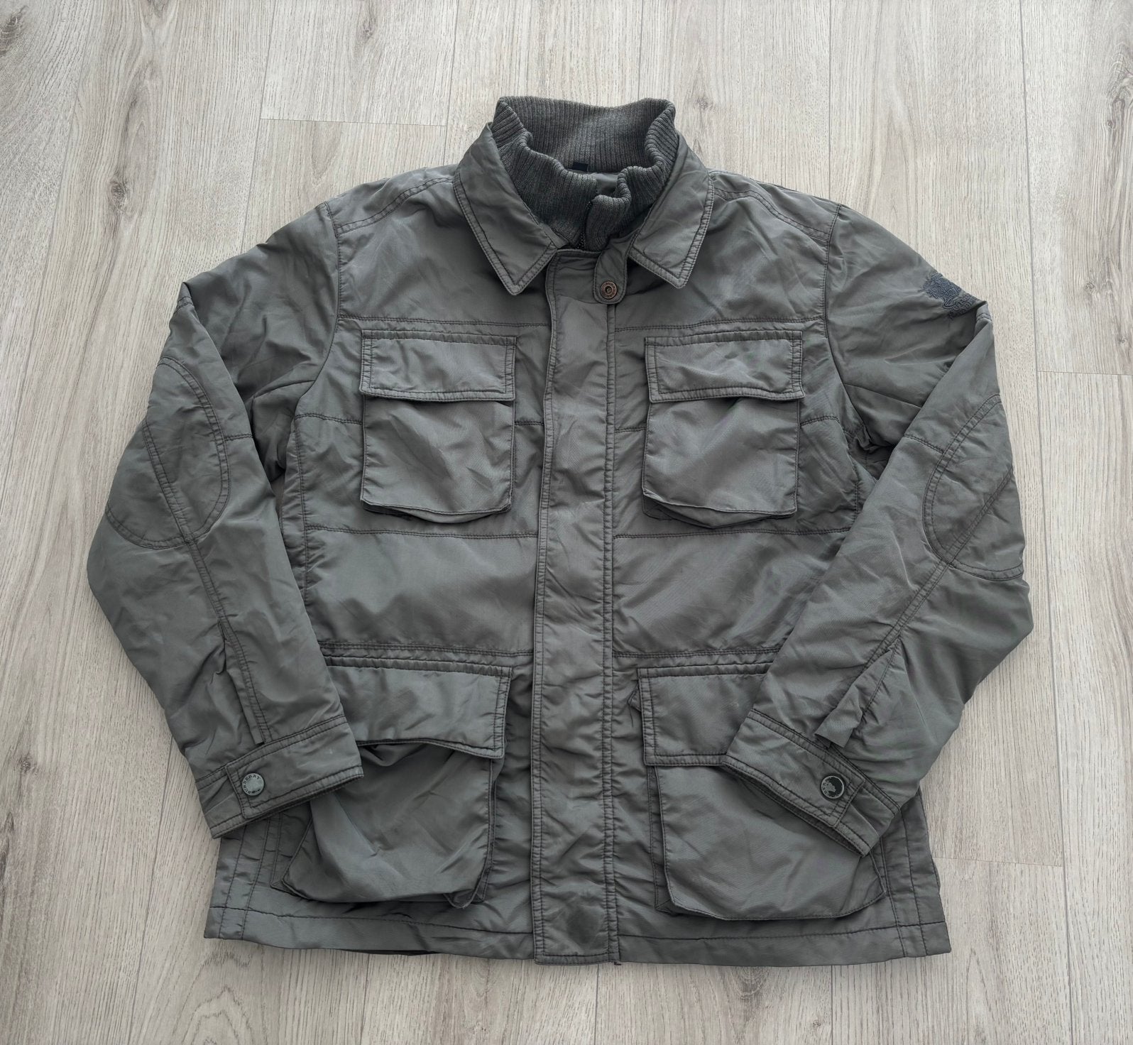 Burberry Borogh Winterjas Field Jacket Maat XL, Ophalen of Verzenden, Zo goed als nieuw, Maat 56/58 (XL), Grijs