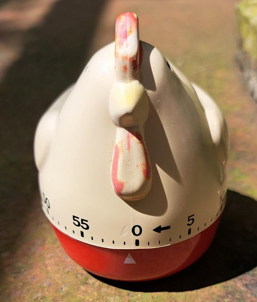 Vintage keuken kook wekker kip werkend, Ophalen of Verzenden
