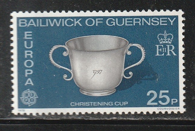 Verenigd Europa 1976 - Guernsey - Doopvont, Ophalen, Gestempeld, Overige thema's