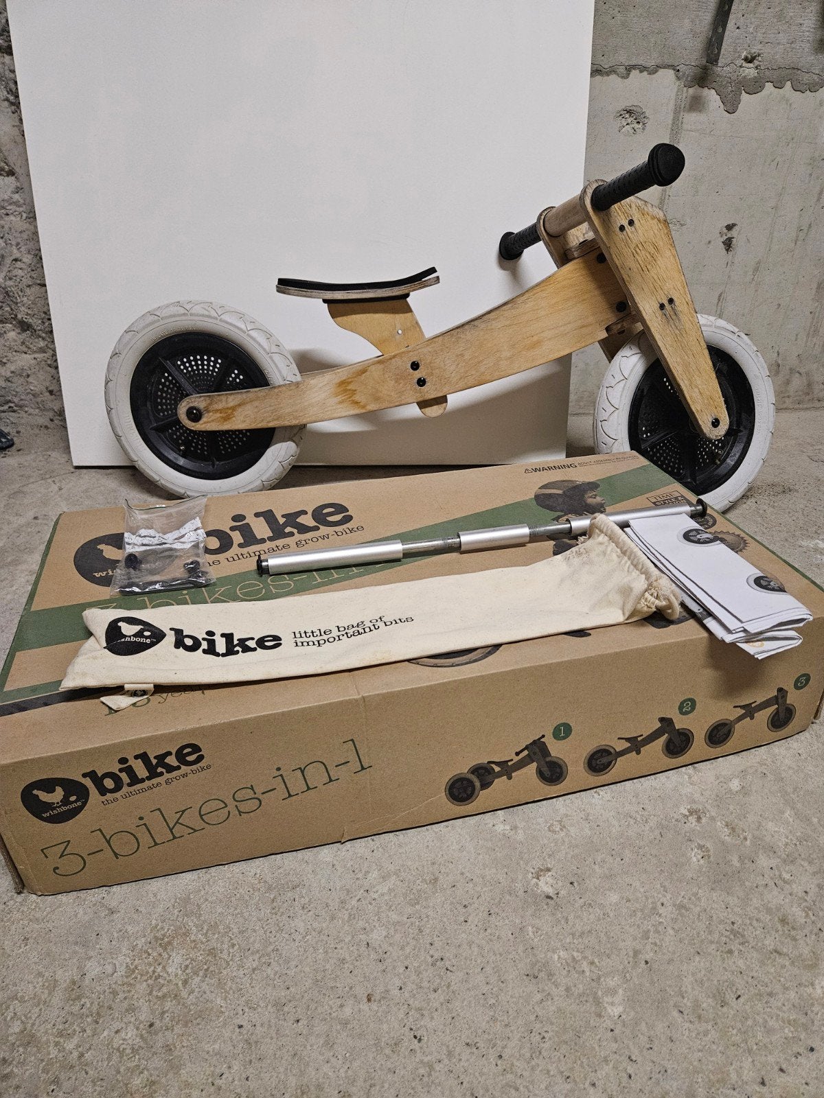 Wishbonebike 3-in-1 houten loopfiets, Ophalen of Verzenden