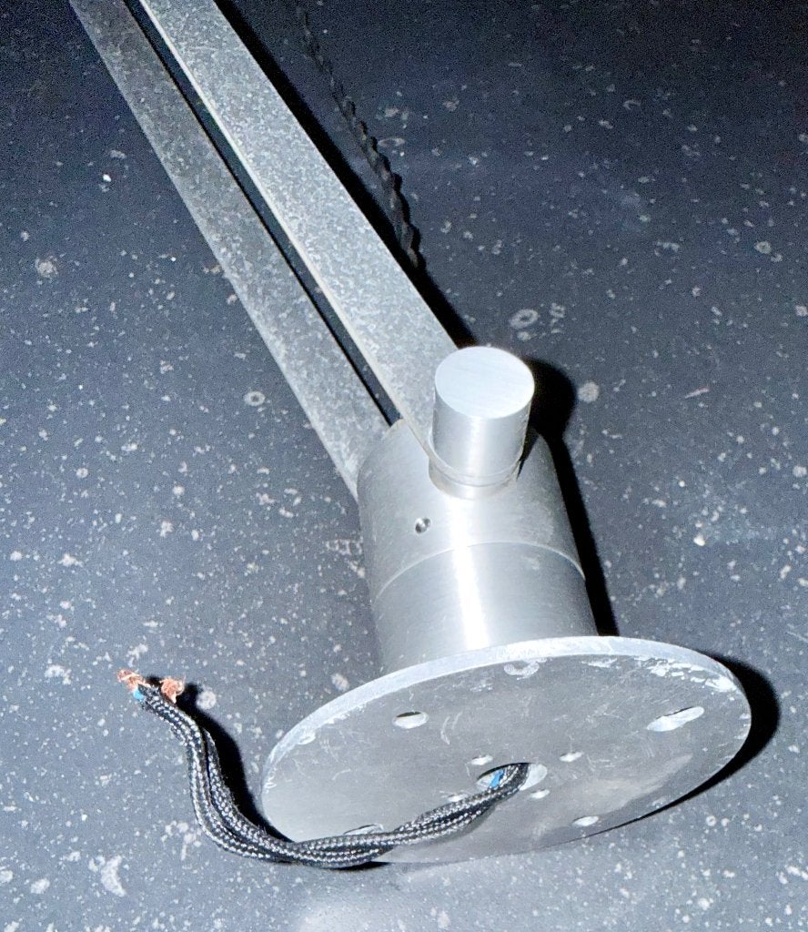 Modular Nomad aluminium plafondlamp met stoffen kap, Ophalen of Verzenden, Gebruikt, Stof, Modern