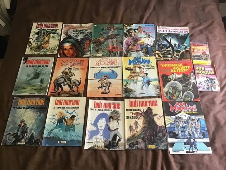 17 delen Bob Morane door Vernes en Forton/Coria, Meerdere stripboeken, Ophalen of Verzenden, Gelezen